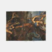 Saint Michael Vanquishing Satan Fleecedecke (Vorderseite (Horizontal))