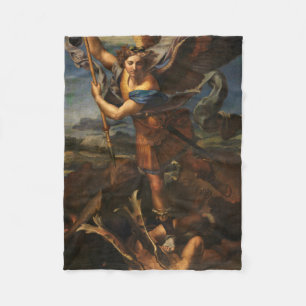 Saint Michael Vanquishing Satan Fleecedecke
