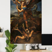 Saint Michael Vanquishing Satan Poster (Heimbüro)