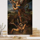 Saint Michael Vanquishing Satan Poster (Küche)