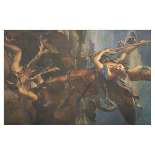 Saint Michael Vanquishing Satan Stoff