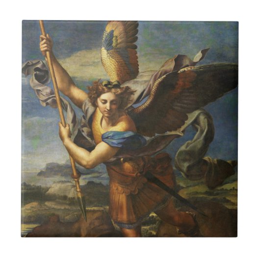 Saint Michael Vanquishing Satan von Raphael Fliese (Vorderseite)