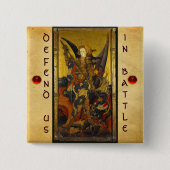 Saint Michael Vanquising the Devil Button (Vorderseite)