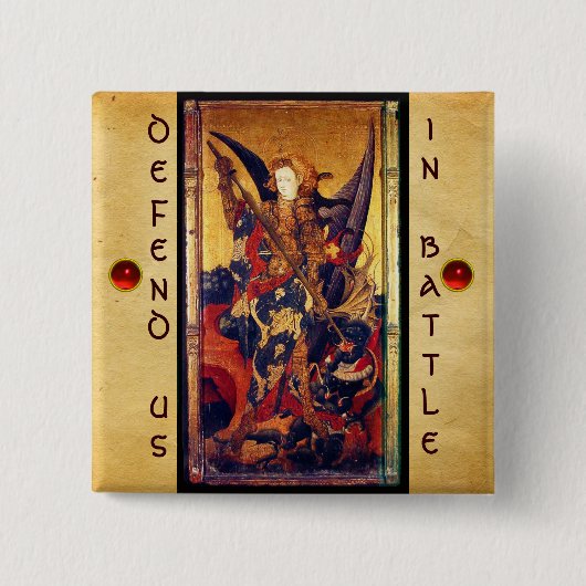 Saint Michael Vanquising the Devil Button (Vorderseite)
