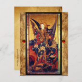 Saint Michael Vanquising the Devil Postkarte (Vorne/Hinten)