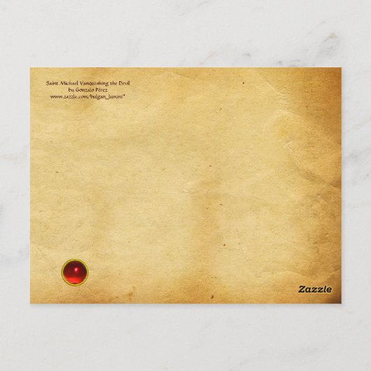 Saint Michael Vanquising the Devil Postkarte (Rückseite)