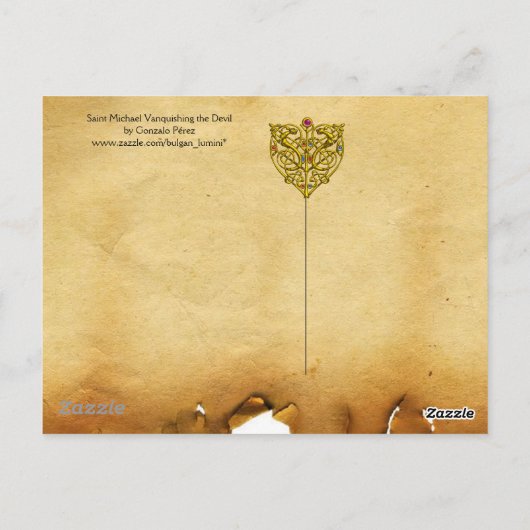 Saint Michael Vanquising the Devil Postkarte (Rückseite)