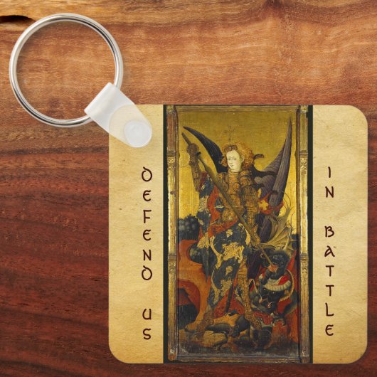 Saint Michael Vanquising the Devil Schlüsselanhänger (Vorderseite)