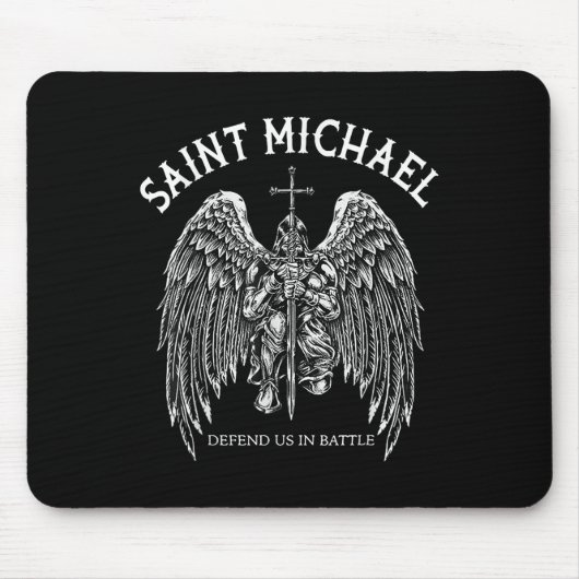 Saint Michael verteidigt uns im Kampf Mousepad (Vorne)
