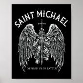 Saint Michael verteidigt uns im Kampf Poster (Vorne)