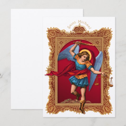 Saint Michael, Verteiend Us Einladung (Vorne/Hinten)