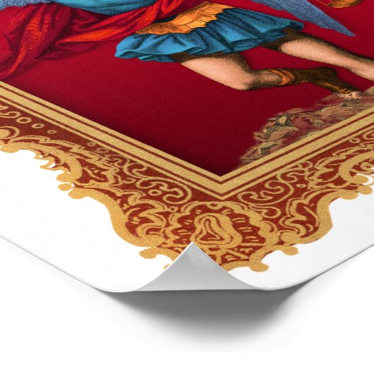 Saint Michael, Verteiend Us Poster (Ecke)