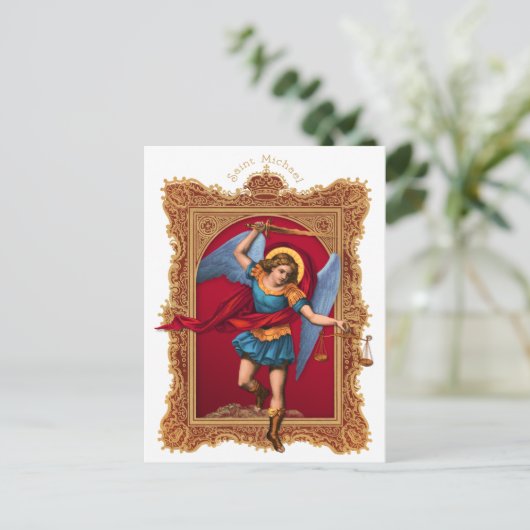 Saint Michael, Verteiend Us Postkarte (Stehend Vorderseite)