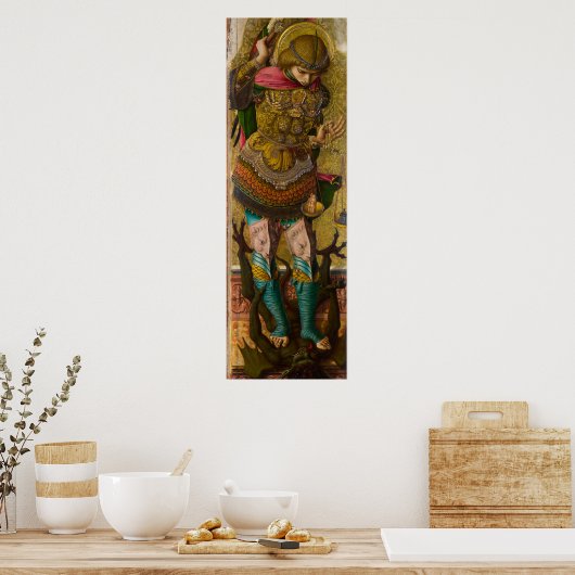 Saint Michael von Carlo Crivelli Poster (Küche)