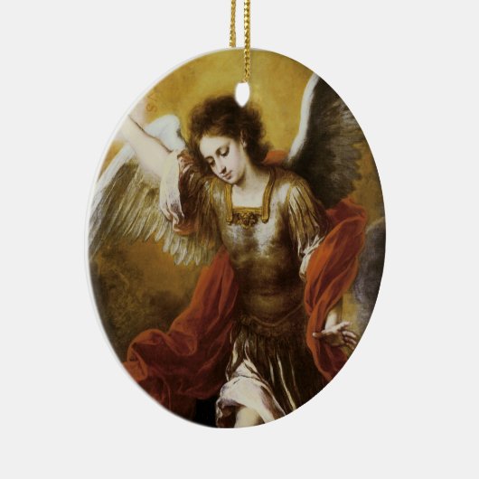 Saint Michael von Murillo Keramik Ornament (Rechts)