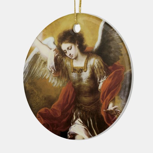 Saint Michael von Murillo Keramik Ornament (Links)