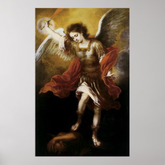 Saint Michael von Murillo Poster
