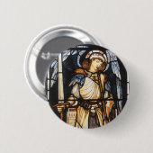 Saint Michael von Sir Edward Coley Burne-Jones Button (Vorne & Hinten)