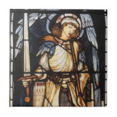 Saint Michael von Sir Edward Coley Burne-Jones Fliese (Vorderseite)