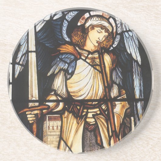 Saint Michael von Sir Edward Coley Burne-Jones Getränkeuntersetzer (Vorne)