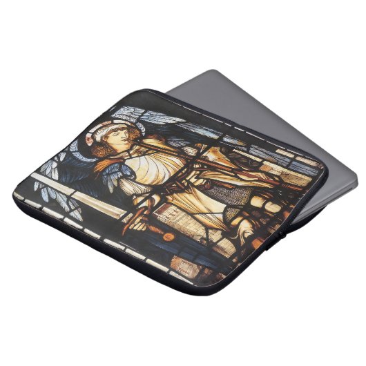 Saint Michael von Sir Edward Coley Burne-Jones Laptopschutzhülle (Vorne Oben)