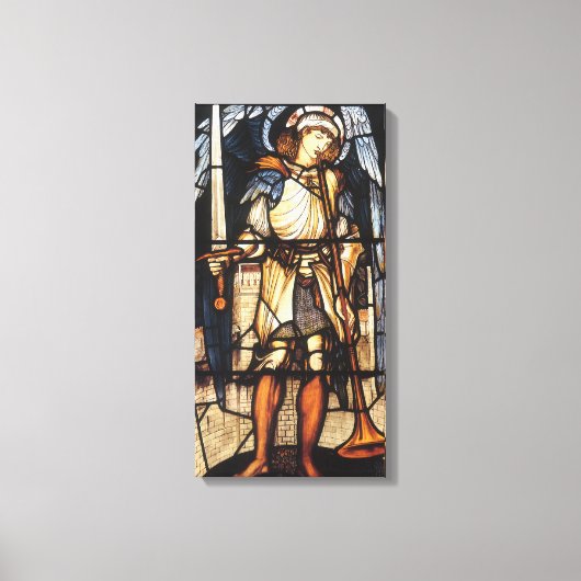 Saint Michael von Sir Edward Coley Burne-Jones Leinwanddruck (Vorderseite)