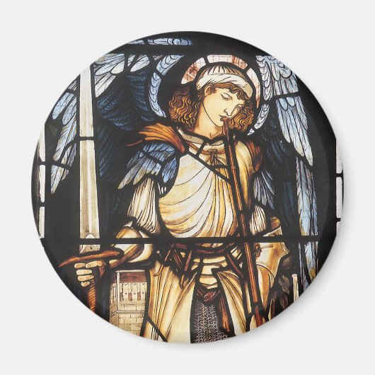 Saint Michael von Sir Edward Coley Burne-Jones Magnet (Vorne)