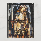 Saint Michael von Sir Edward Coley Burne-Jones Postkarte (Vorderseite)