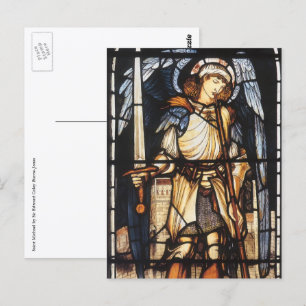 Saint Michael von Sir Edward Coley Burne-Jones Postkarte