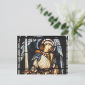Saint Michael von Sir Edward Coley Burne-Jones Postkarte (Stehend Vorderseite)