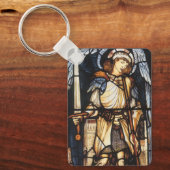 Saint Michael von Sir Edward Coley Burne-Jones Schlüsselanhänger (Vorderseite)