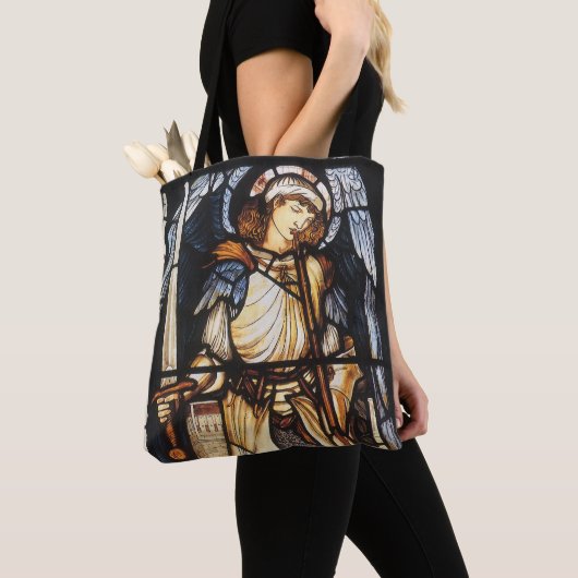 Saint Michael von Sir Edward Coley Burne-Jones Tasche (Von Nahem)