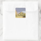 Saint Michel d'Aiguilhe, der Rocher Quadratischer Aufkleber (Tasche)