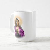 Saint Michelle Obama Gebet Kaffeetasse (Vorderseite Links)