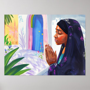 Saint Monica, eine Mutter, die betete Poster