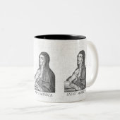 Saint Monica Zweifarbige Tasse (VorderseiteRechts)