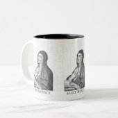 Saint Monica Zweifarbige Tasse (Vorderseite Links)
