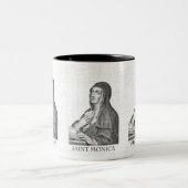 Saint Monica Zweifarbige Tasse (Mittel)