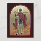 Saint Moses, die äthiopische Gebetskarte Postkarte (Vorderseite)