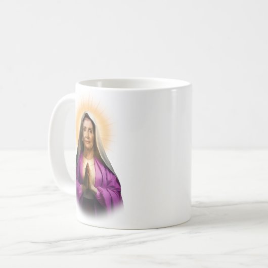 Saint Nancy Pelosi Gebet Candle Kaffeetasse (Vorderseite Links)