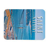 Saint Nazaire Foto Vintage Magnet (Horizontal)