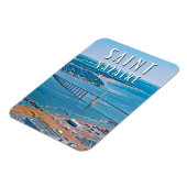 Saint Nazaire Foto Vintage Magnet (Linke Seite)