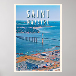 Saint Nazaire Foto Vintage Poster