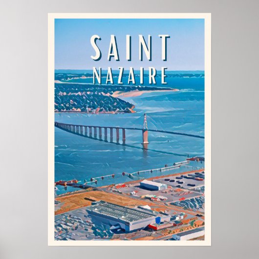 Saint Nazaire Foto Vintage Poster (Vorne)