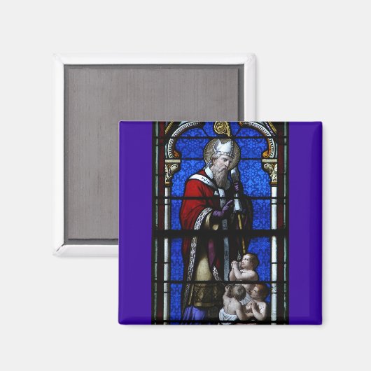 Saint Nicholas Blessings Festglas Magnet (Vorderseite/Rückseite)