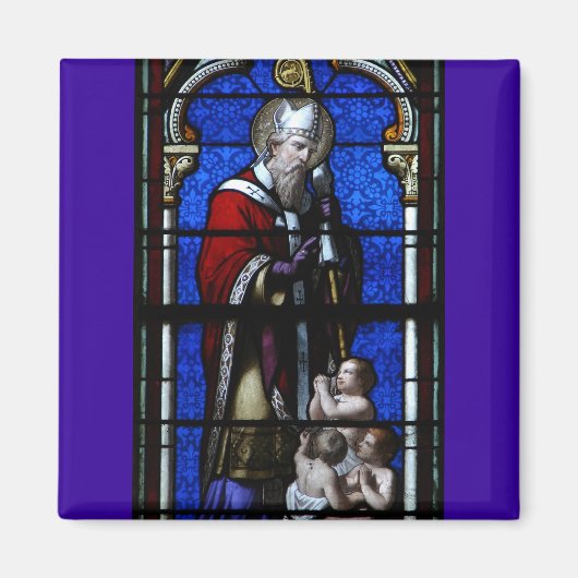 Saint Nicholas Blessings Festglas Magnet (Vorne)