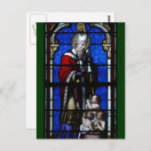 Saint Nicholas Blessings Festglas Postkarte (Vorne/Hinten)