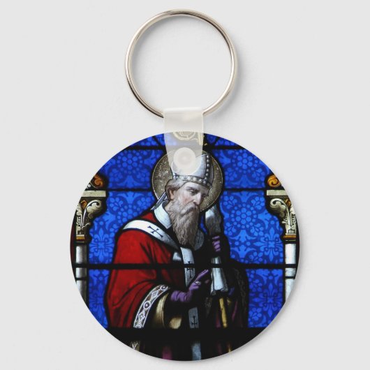 Saint Nicholas Blessings Festglas Schlüsselanhänger (Vorderseite)