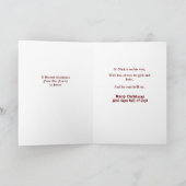 Saint Nicholas Christmas Gruß Feiertagskarte (Innenseite)