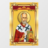 Saint Nicholas Fensteraufkleber (Blatt)